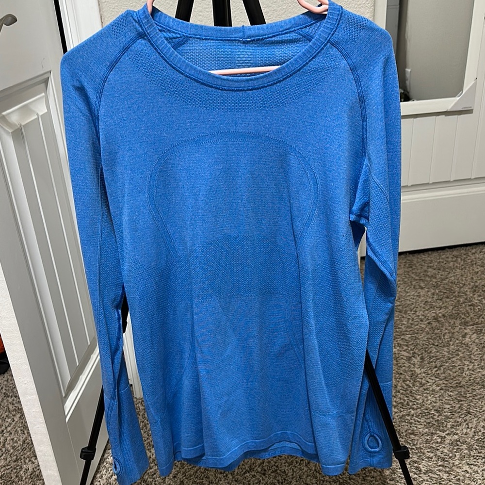 SOLD Lululemon Blue Long Sleeve Athletic Top